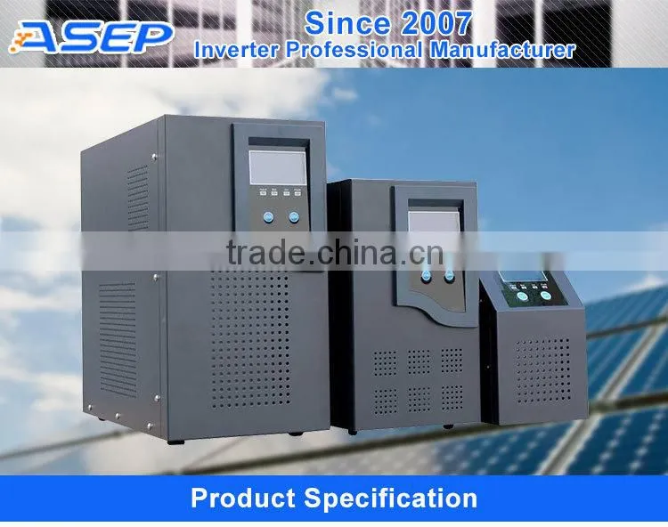 High capacity LED+LCD display inverter 12v 220v 1000w