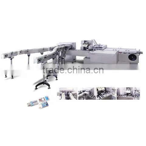 Carton Folding and Gluing Machine with counter and stacker section