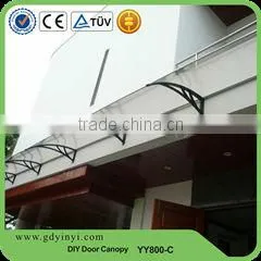 EURO design Clear rain protection Front Door Aluminum Awning canopy roof Item No YY100140K