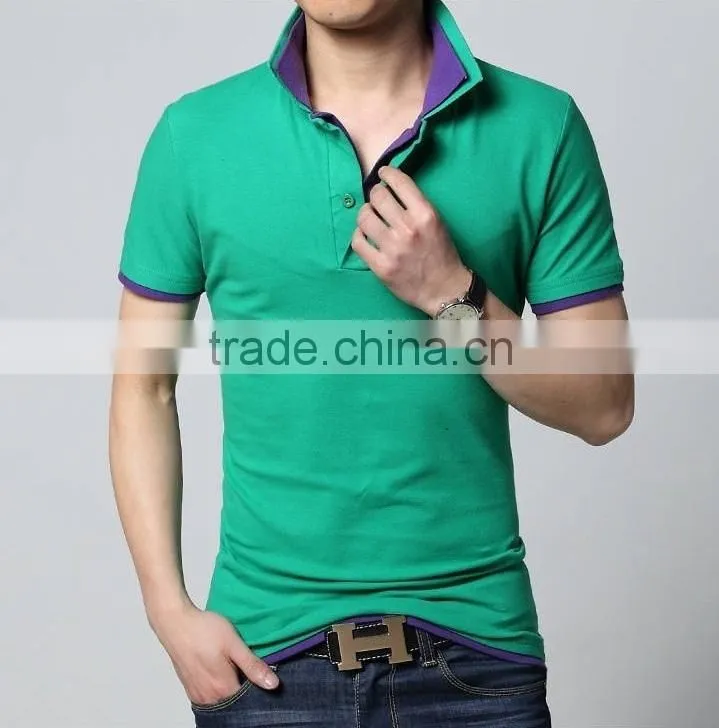 men customized t-shirts leather long sleeve casual t-shirt with print plain sport polo t shirt for men