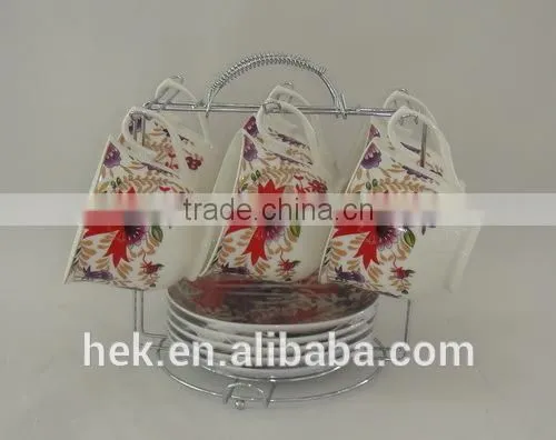 bone china coffee tea cup and saucer stands