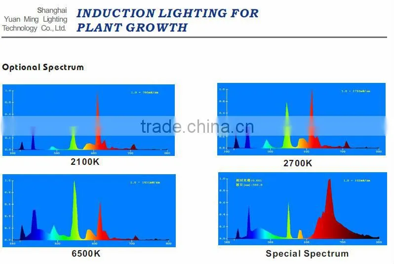 UL, ETL,CE,ROHS high pwer induction adjustable 400w grow lighting induction