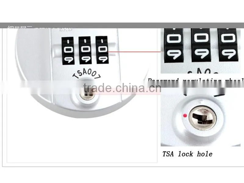 TSA Luggage Travel Bag Accessories Lock TSA Padlock Luggage Lock