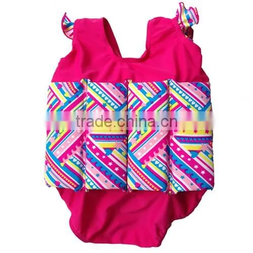 Wholesale Girs Toddler Swim School Training Swimming Aid Floatsuit SET UV Sun Protection Float Suit With Adjustable Buoyancy