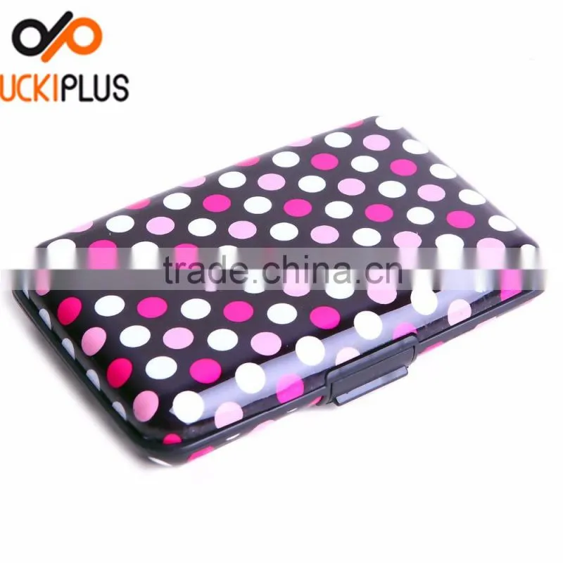 Luckiplus Inventory Hot Pink Pattern Aluminum Wallets Identity Theft Blocker