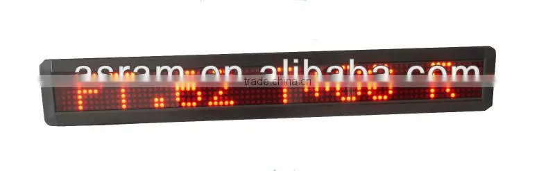 taxi signs /led speed sign P10 single yellow led board / p10 led moving sign/single color led moving sign display