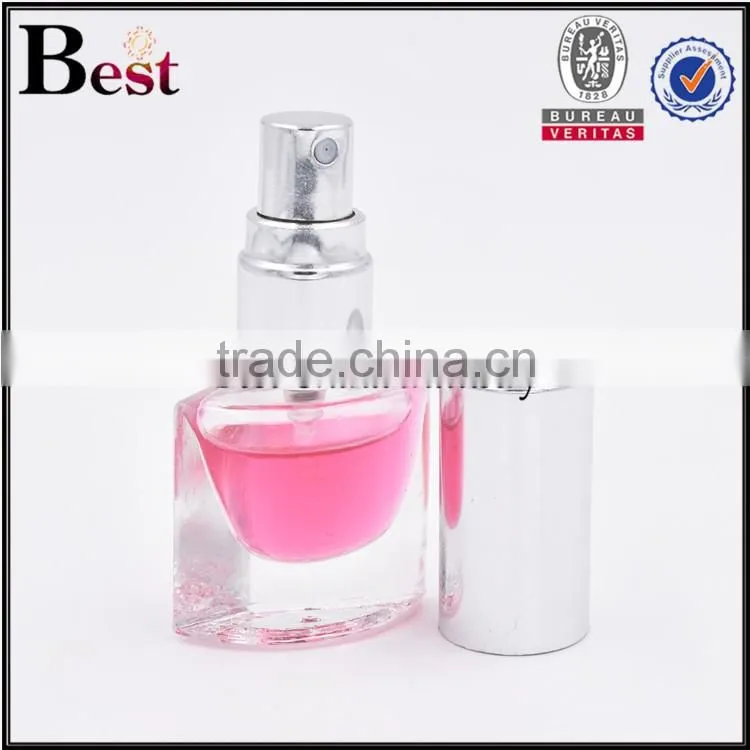 2ml glass perfume bottle flat perfume glass bottle mini perfume bottle
