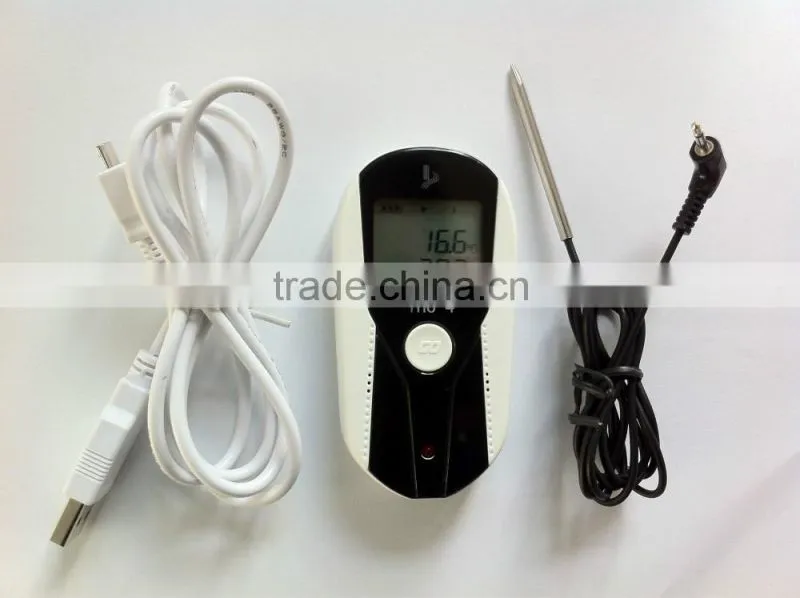 2015 New design disposable temperature data logger/ USB data logger temperature humidity THC-4