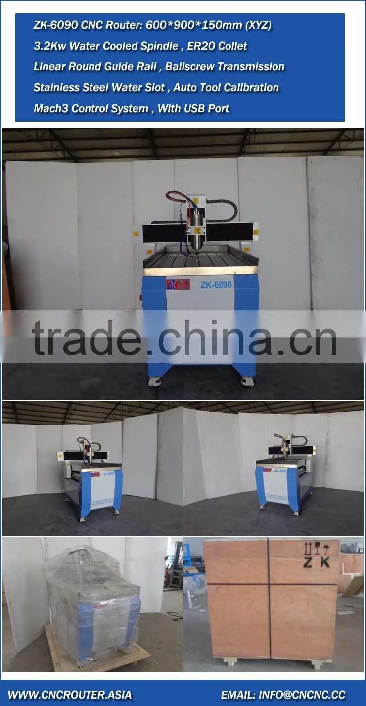 Small Metal CNC Router 6090 With Mach3 Control