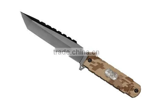 Camo Aluminium Handle Hunting Knife