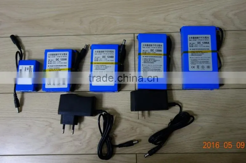 Super Polymer Rechargeable 12V 9800mAh li-ion Battery