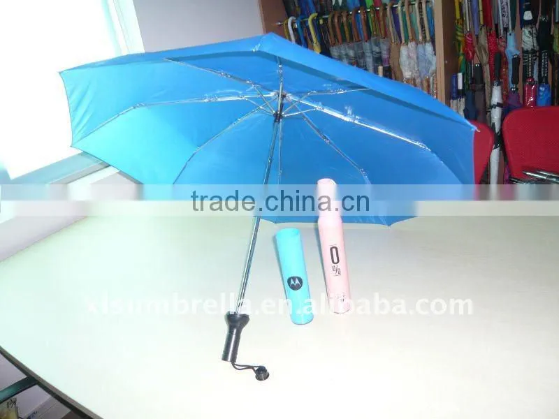 20.5'' Manual foldable wine Bottle shape Promotional umbrella