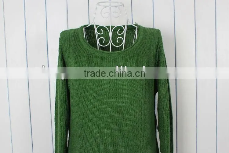 lady's long animal jacquard knitted dress