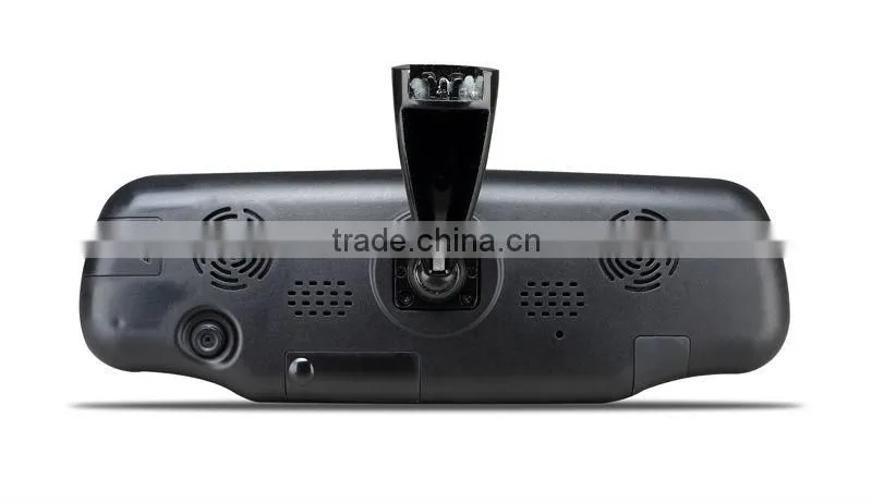 2013 New Arrival !Rear View Mirror Device +GPS + Car DVR+blutooth+two TF card slot+free map