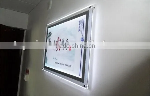 Economic top sell acrylic led ceiling light box frame