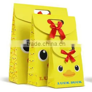 Fashion Yellow Duck Paper Gift Bag