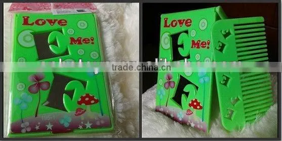 Very cheap and high quality hair comb mirror
