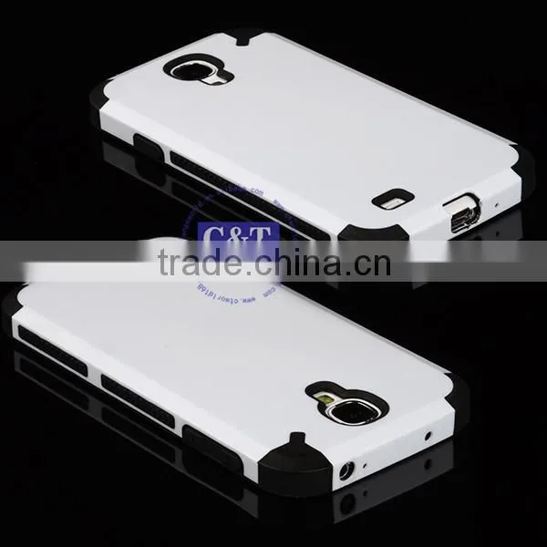 C&T Hard Hybrid TPU and Plastic Combo Back Case For Samsung Galaxy S4