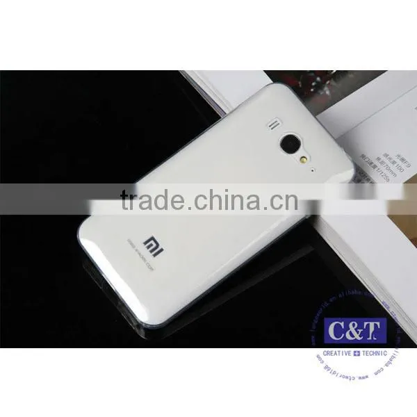 C&T 0.3mm Ultra Thin Clear Rubber Soft TPU Matte Case Cover for Xiaomi Mi 2/2s