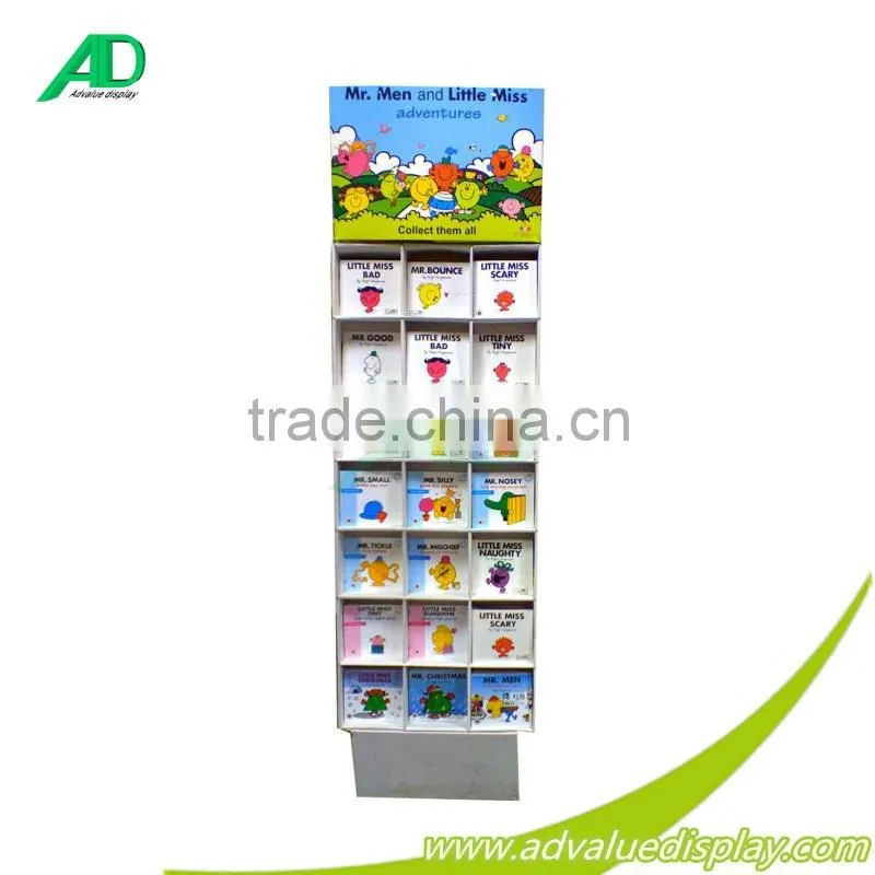 Retail Store Beautiful Cardboard Floor Display for Cards