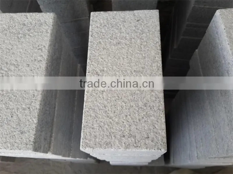 Bush hammered gray grainte stone tiles