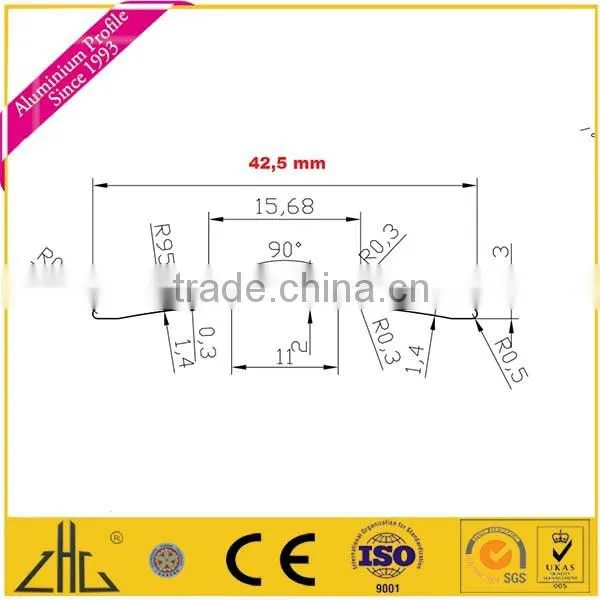 WOW! Aluminum tile trim profile, aluminum extrude to the carpet