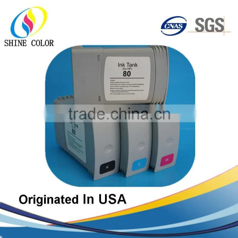 350ML HP80 compatible ink cartridge for HP Desigjet 1000 1050 1055 C4846A C4847A C4848A C4871A