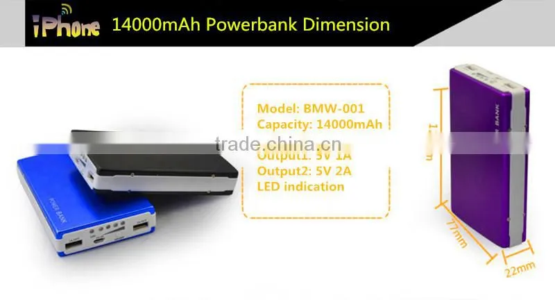 Big capacity solar mobile charger design for hiking and long travel/10000mah solar panel portable power bank for digital device