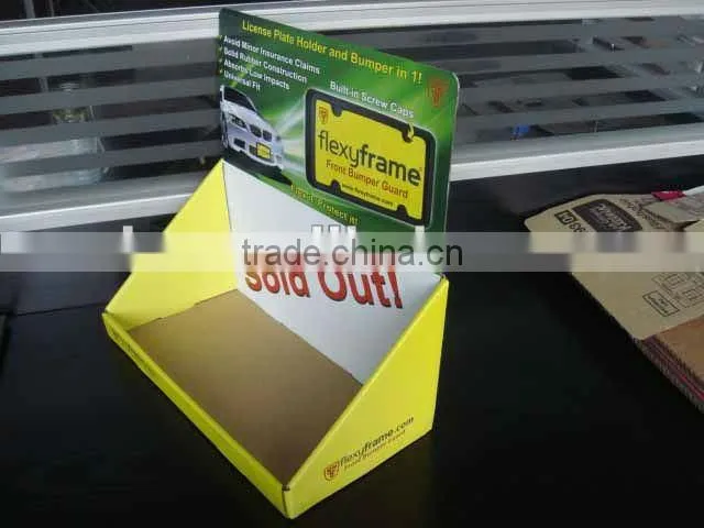 Big standard corrugated display shelf
