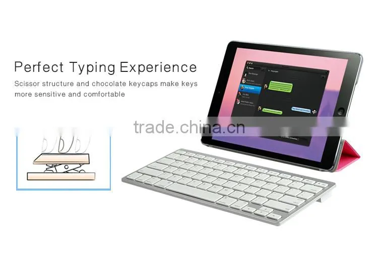 ultra-slim blue tooth 3.0 wireless keyboard for windows ,android, ios pc tablet