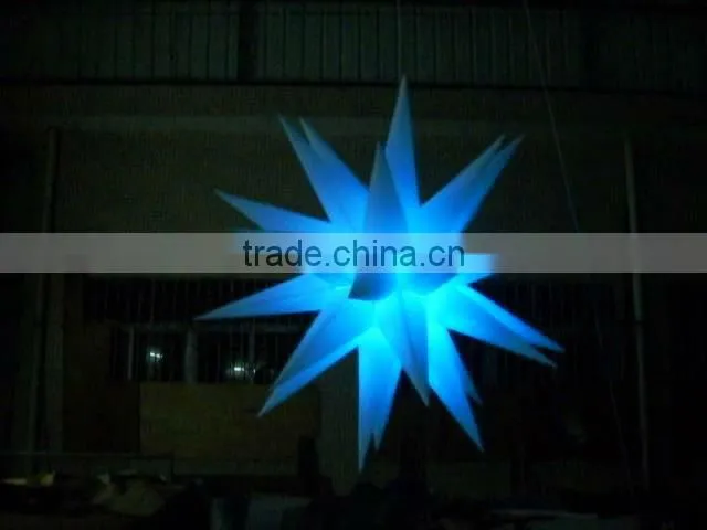white inflatable star