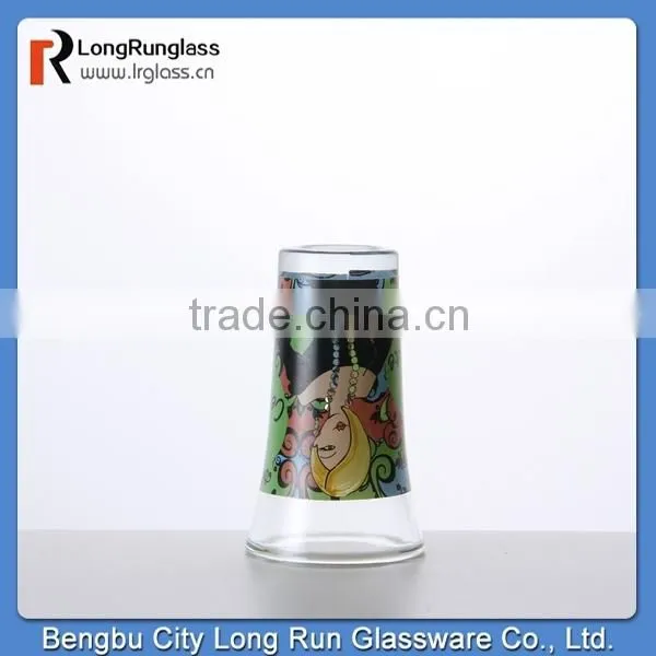 LongRun new product for 2015 sexy girl printed whisky glasses with nice quality