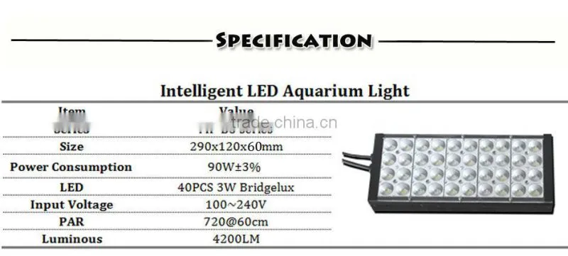 DSunY new programmable light auto dimmable marine led aquarium light with quiet fan