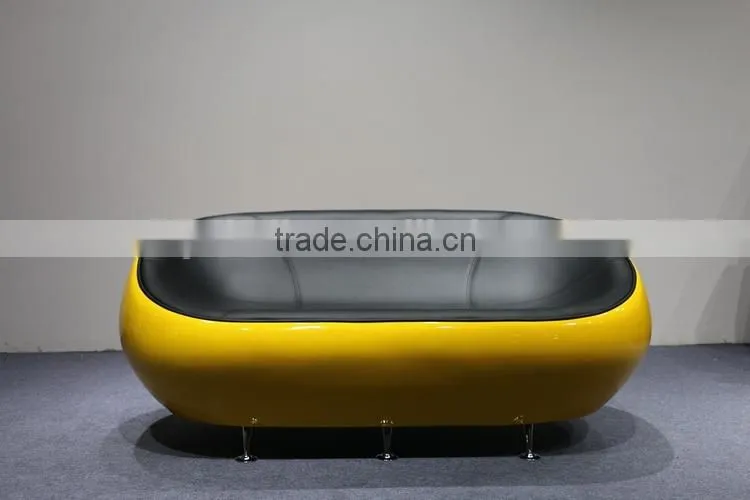 fiberglass 2 seater standing half ball sofa chair