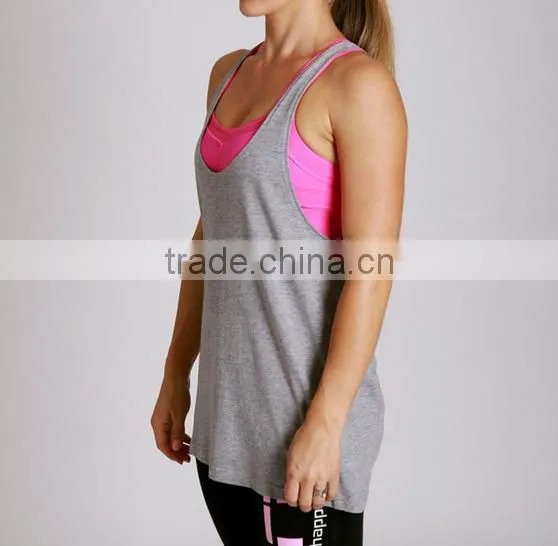 2016 tank top New Fashion Summer Plain dyed Sleeveless Cotton Women Tank Top, gym clothes 2016