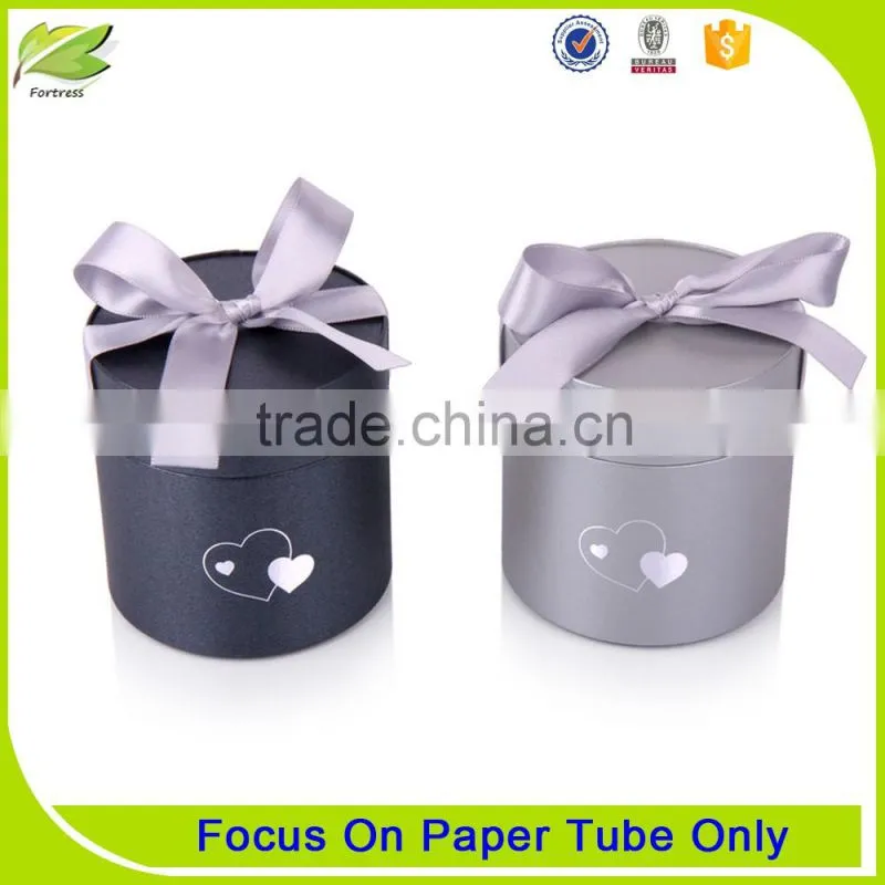 Tea paper packaging tube with plastic lid