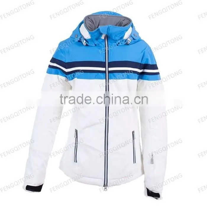 Customized quilted women ski jacket outdoor clothing ski wear