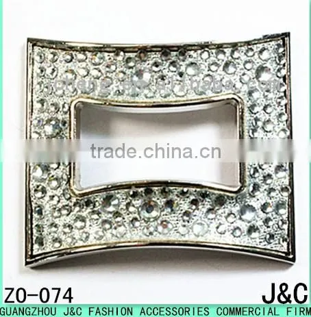 rectangle shaped alloy rhinestone lady shoes accessory