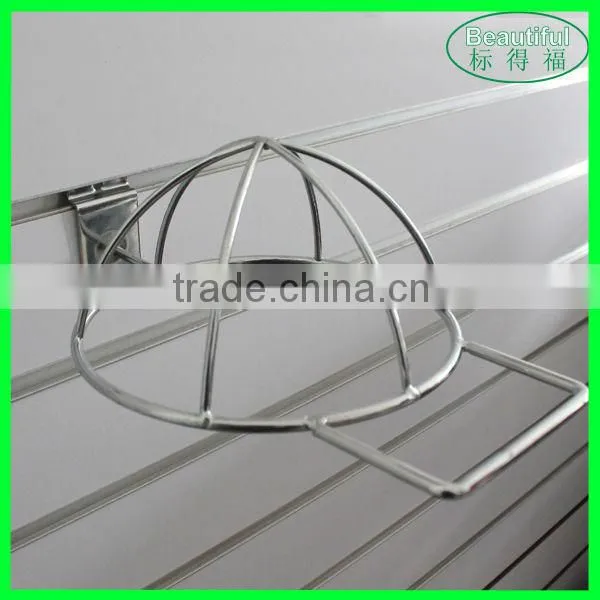 Nice Design Durable Metal cap hat rack for slatwall / gridwall