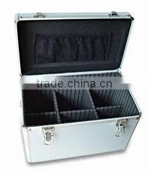 silver aluminum carrying digital camera case with lock XB-DC003