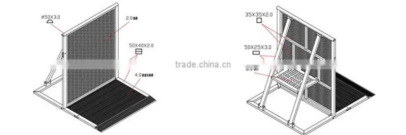 aluminum crowd barrier,traffic barrier