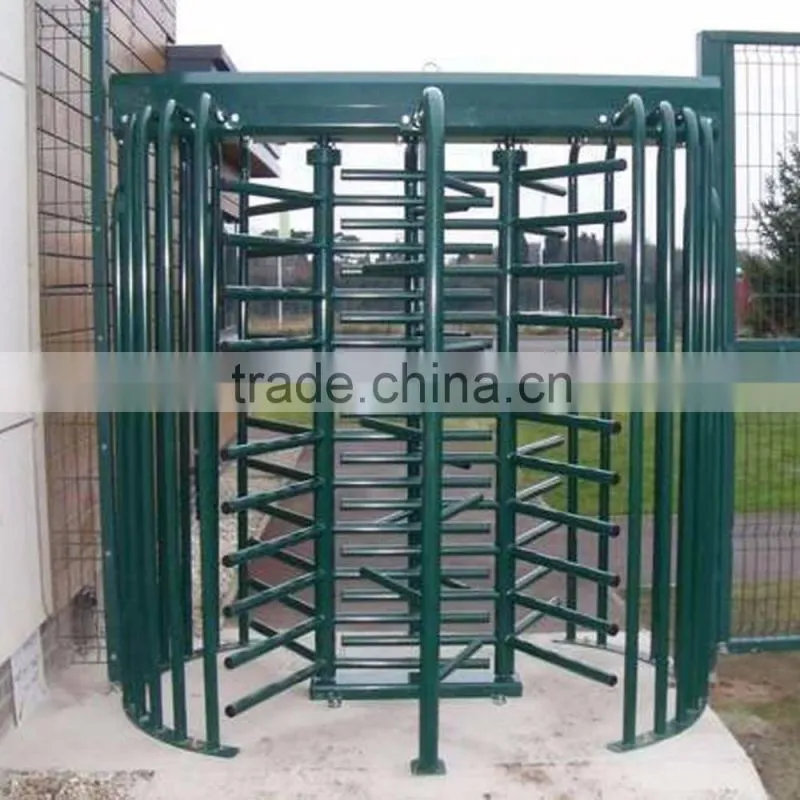 intelligent double lane pedestrian full height rfid turnstile price promotion