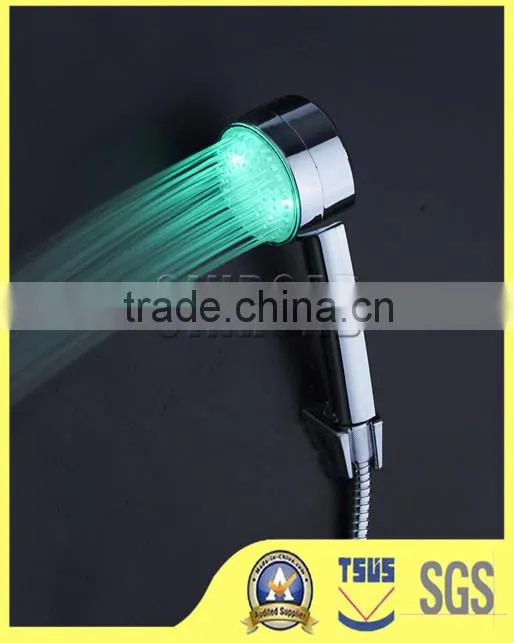 2015 new style electric led water saving ceiling time temperature control led shower head