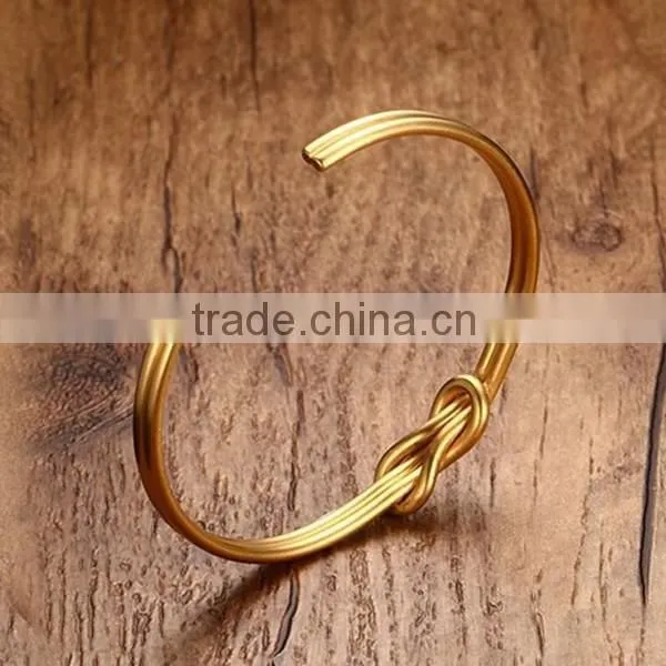 Personality Stainless Steel Jewelry Bowknot Three Colors Bracelet