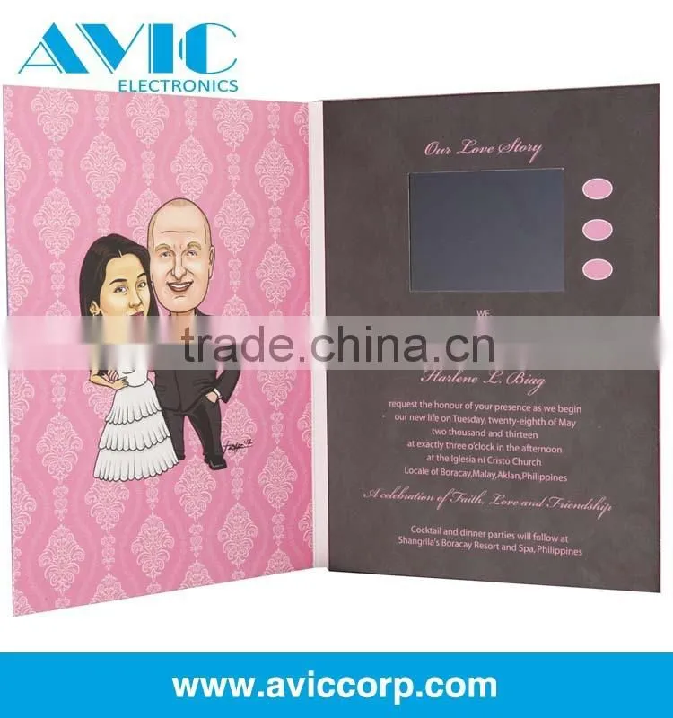 2.4/2.8/4.3/5/7/10.1 inch LCD TFT video brochure , video brochure module