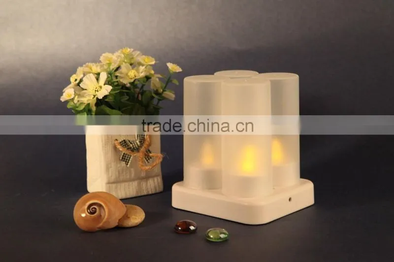 Rechargeable electric candle,led rechargeable candle with cups