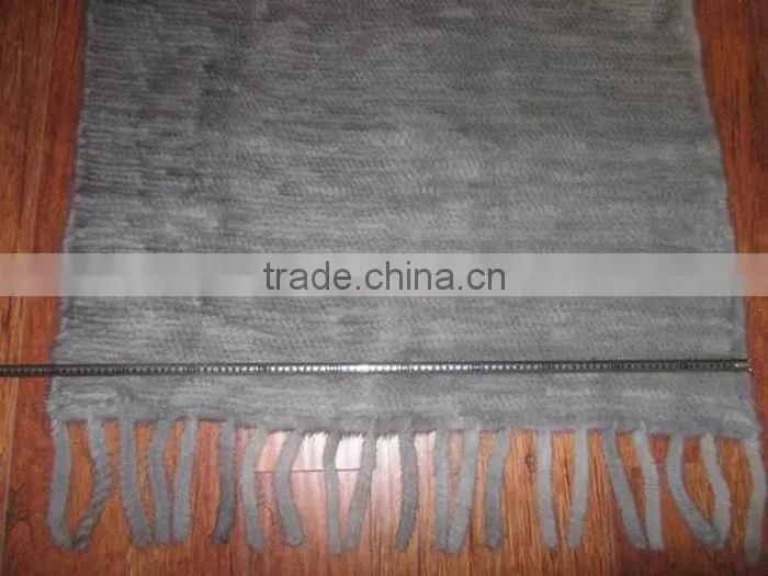 wholesale Genuine knitted mink fur blanket TAB61