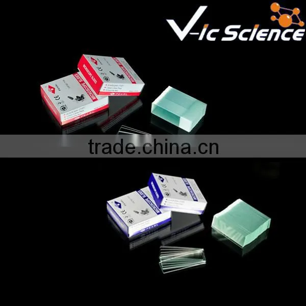 School science lab equipment microscope slides and cover glass slides
