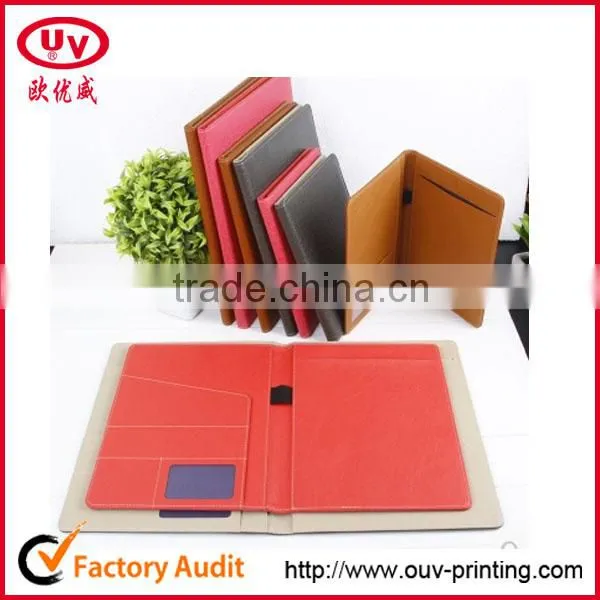 a4 pu leather notepad folder, folder with notepad