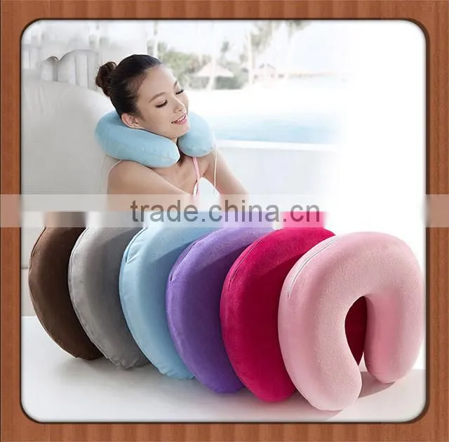 New products comfortable soft neck-protector u-shape travel hotel memory foam pillow, High quality adult travel pillow